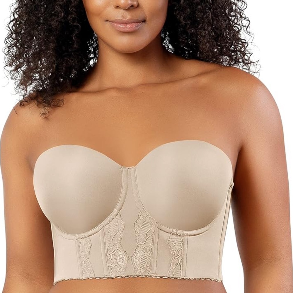 PARFAIT Elissa P50116 Women's Full Bust and Full Figure Strapless Longline Bra
